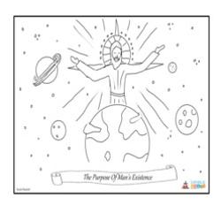 The Purpose of Man's Existence - Coloring Page